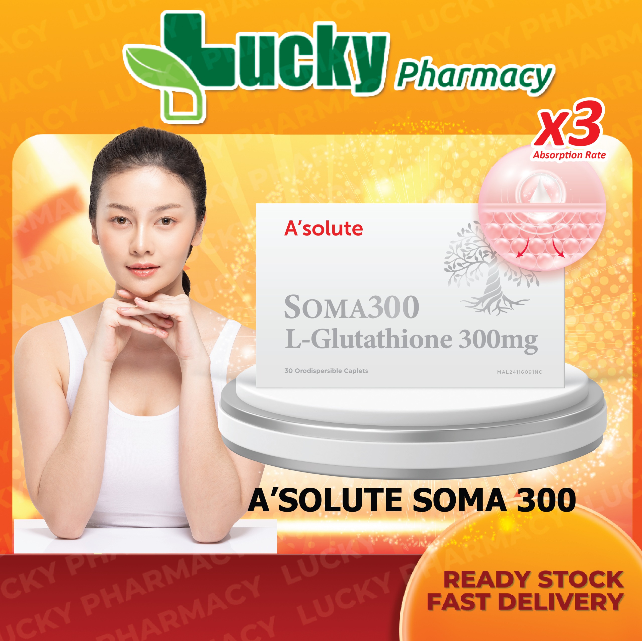 soma glutathione ASOLUTE SOMA 300 L-GLUTATHIONE 300MG | SKIN BRIGHTENING FORMULA Tablets For Skin Whitening Glutathione Supplement For Beauty 2 Box 3 Box 1 Box - Lazada