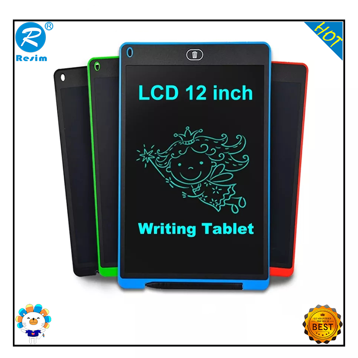 Resim máy tính bảng viết lcd 12 inch máy tính bảng vẽ kỹ thuật số bảng viết tay bảng điện tử cầm tay bảng siêu mỏng kèm bút