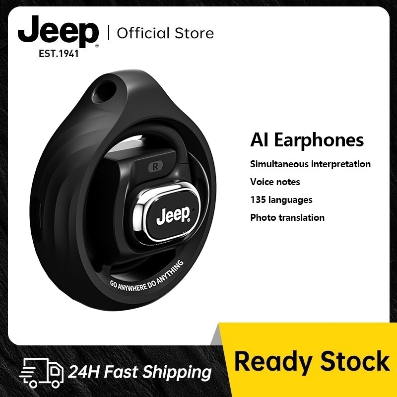 Jeep EC023 Open Ear Earphones AI Smart Real-Time Translation Bluetooth 5.4 Earphones HiFi Sound Sports Earbuds ราคา 539 บาท*ส่งฟรี