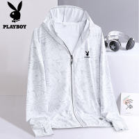 PLAYBOY Lá Phong Quần Áo Chống Nắng Summer UV Quần Áo Chống Nắng Cho Mỏng Nam Nữ Thể Thao Thoáng Khí Skin Thương Hiệu Thời Trang