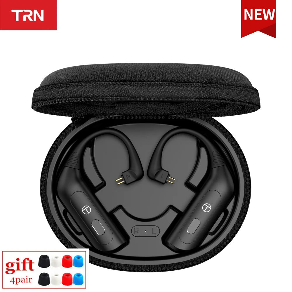 Trn bt20xs TWS bluetooth 5.3 Tai nghe không dây mô-đun hifi thể thao Tai nghe nhét tai không thấm nước HD cuộc gọi móc đeo tai nâng cấp Cáp 2pin / MMCX