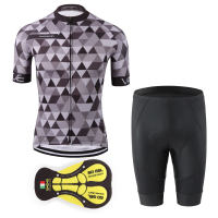 KEMALOCE 2023 Bicycle Jersey Men Quick Drying Cycling Clothing Team MTB Road Bike Wear Set with High Quality Gel Pad Bib Shorts