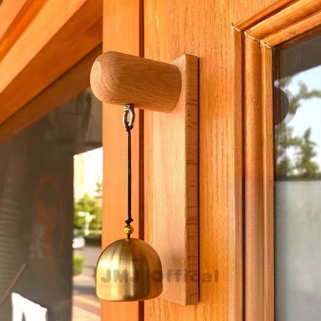 Gỗ Đặc nhập nhắc nhở chuông đồng Chuông gió đồng chuông cửa cửa hàng chuông cửa hút Chuông gió chuông cửa Quà Tặng Mặt dây chuyền chuông đồng Chuông gió Mặt dây chuyền chuông Nhật Bản chuông đồng