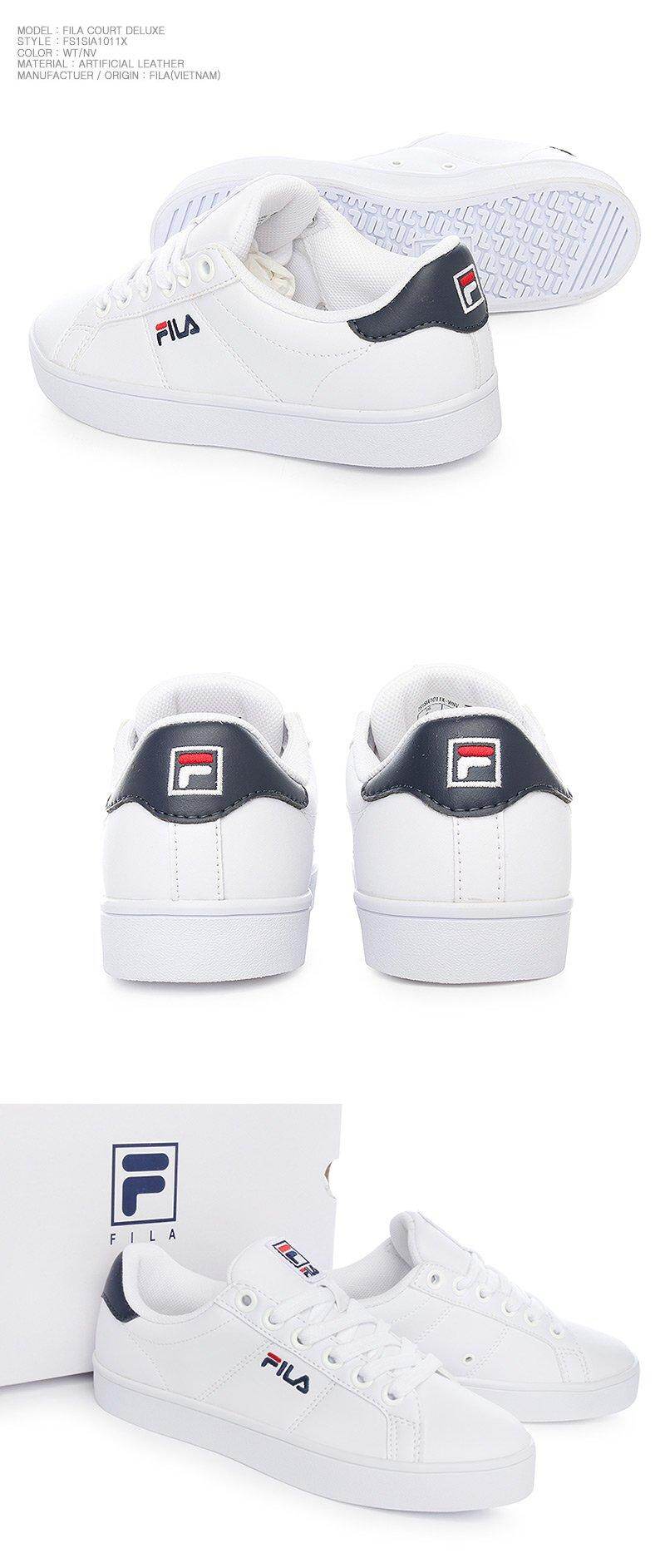 fila leather court shoes