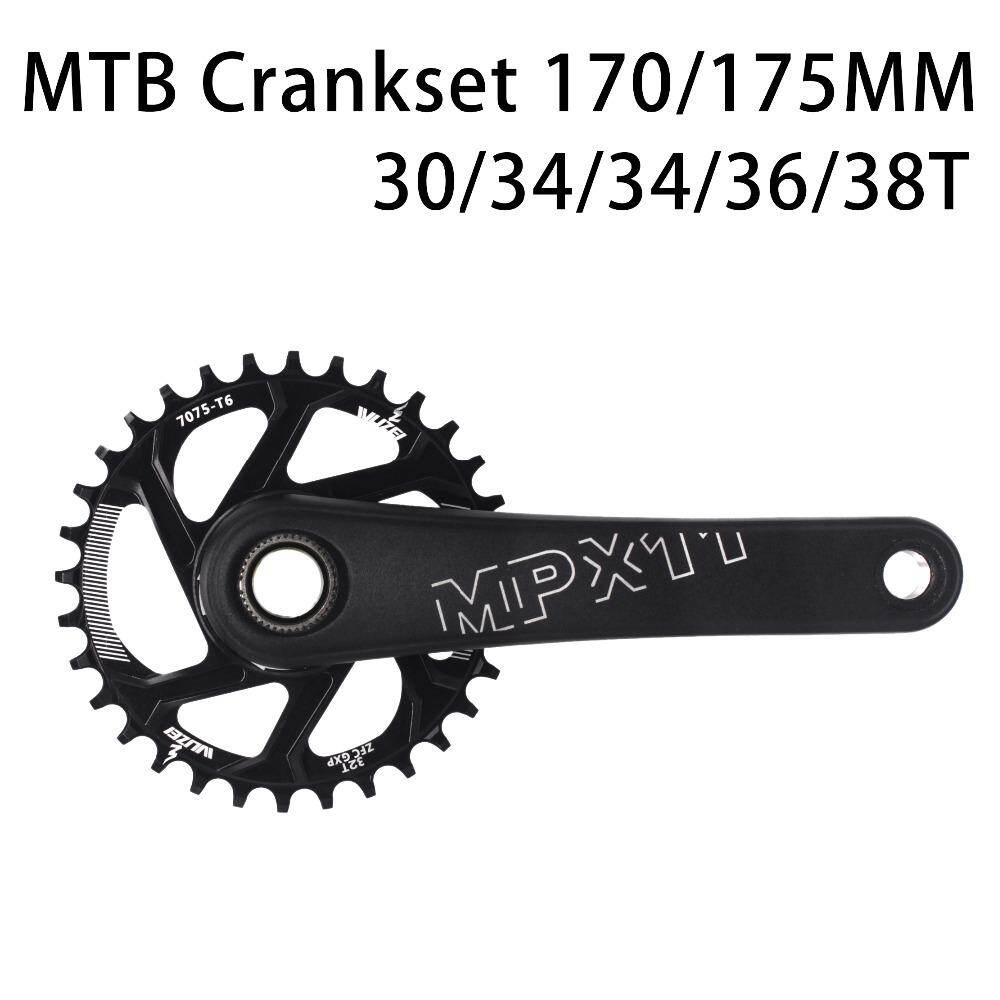32/34/36/38t Round/Oval Bike Crankset 170 Crank 104bcd Narrow Wide