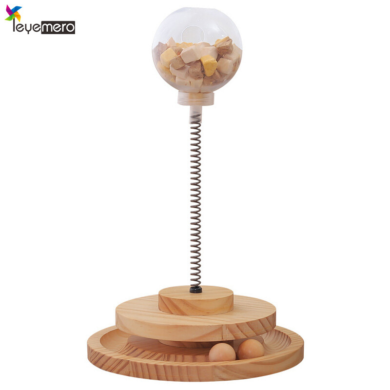 Leyemero đồ chơi thức ăn rò rỉ bàn xoay cho mèo đồ chơi tương tác xếp hình cho thú cưng