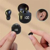 KEBIDU Sleep Invisible Earbuds Tiny Mini Headphones Hidden Noise Cancelling TWS Wireless Headsets Sports Stereo Bluetooth 5.3 Earphone