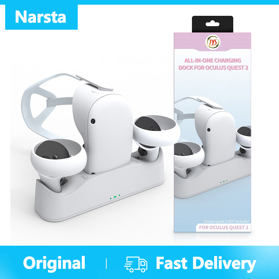 Narsta đế sạc nam châm cho oculus quest 2 bộ điều khiển tay cầm tai nghe kính đế sạc nhanh phụ kiện đế vr