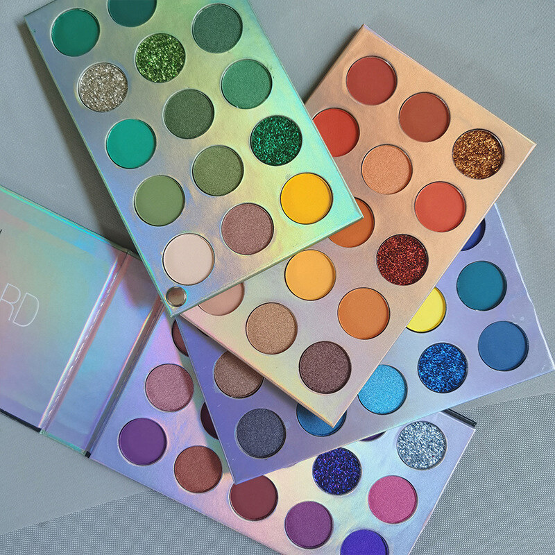 BEAUTYBIGBANG Phấn Mắt Bốn Lớp 60 Màu Trang Điểm Ngọc Trai Lớn Mờ Sequin
