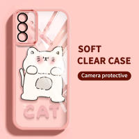 YBD Color Transparent Phone Case for Samsung Galaxy A35 A13 A15 A05S A04S A14 M54 A24 A25 A54 A34 A245 M14 F14 M13 F13 Full Coverage Camera with Lens Protection Silicone Soft Shell