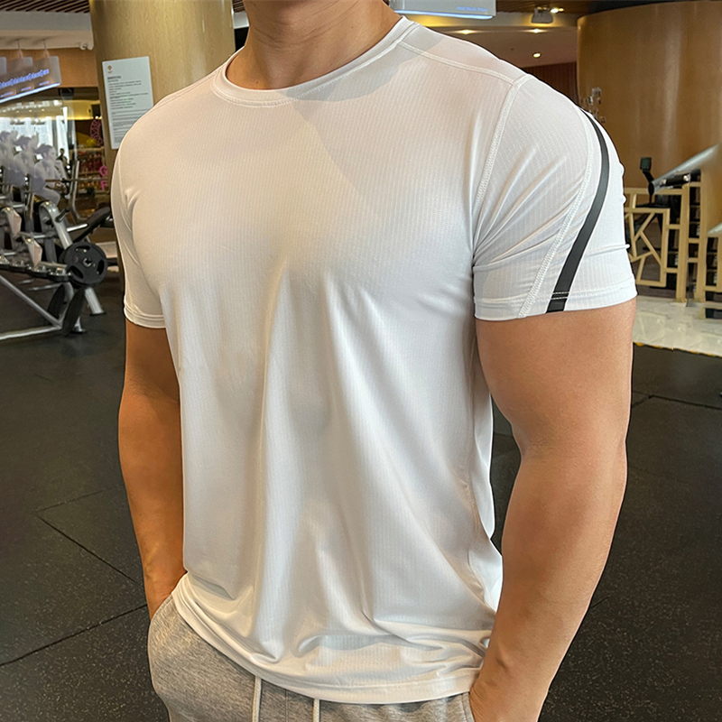 Áo phông nam thoáng khí và thoải mái cam xanh da trời đen áo thun trắng Kích thước M-3XL