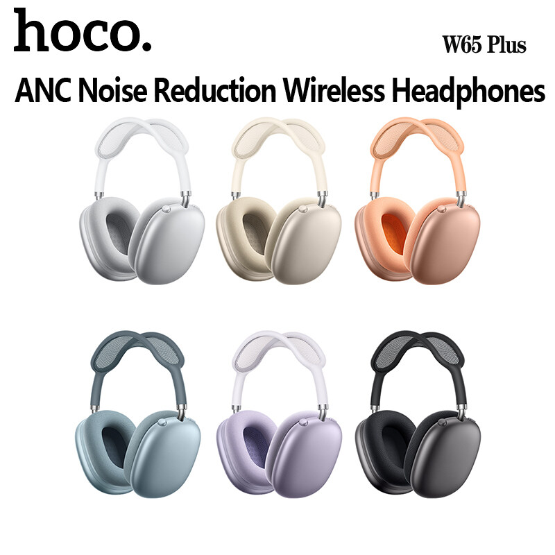 HOCO W65 Plus Tai nghe không dây ANC Tai nghe Bluetooth giảm tiếng ồn BT 5.4 HIFI Stereo Thể thao Ch