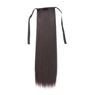 45cm/60cm/75cm/85cm Fashion Women Long Straight Drawstring Synthetic Hair Clip In High Ponytail Extension Hairpiece (11)