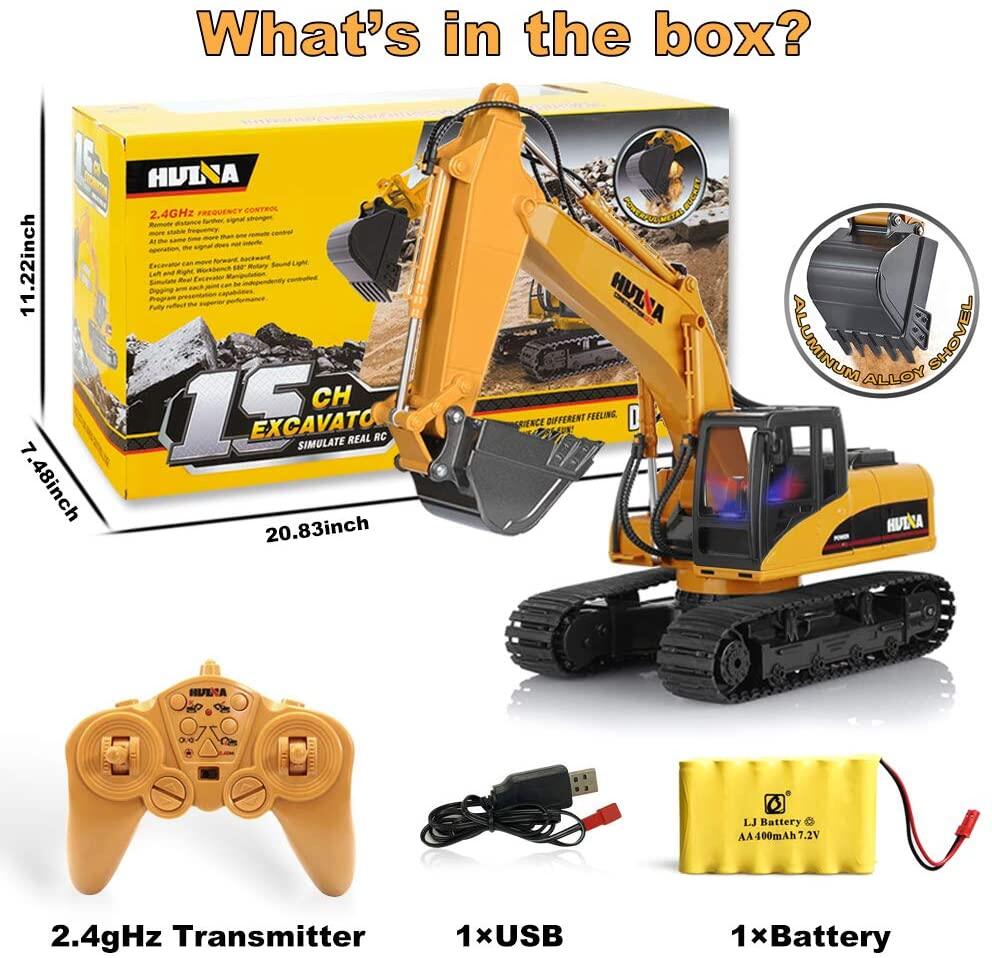 huina toys 1550 rc excavator