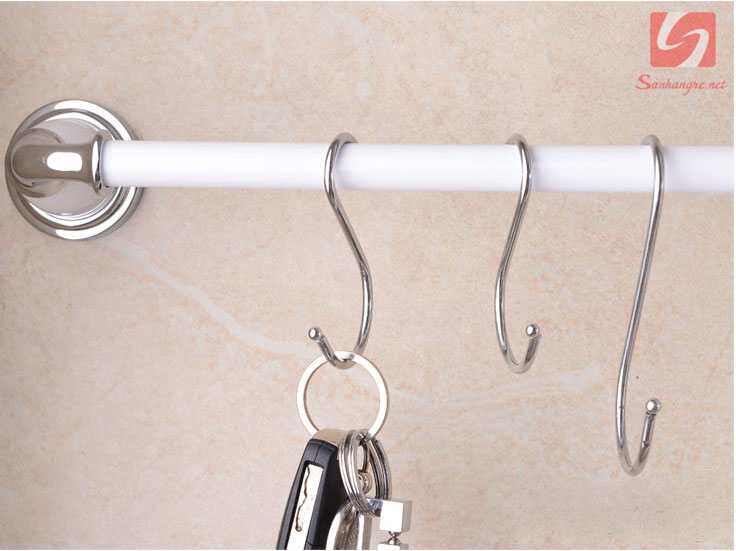Bộ 6 móc Inox treo chữ S KM 532 hàng Nhật