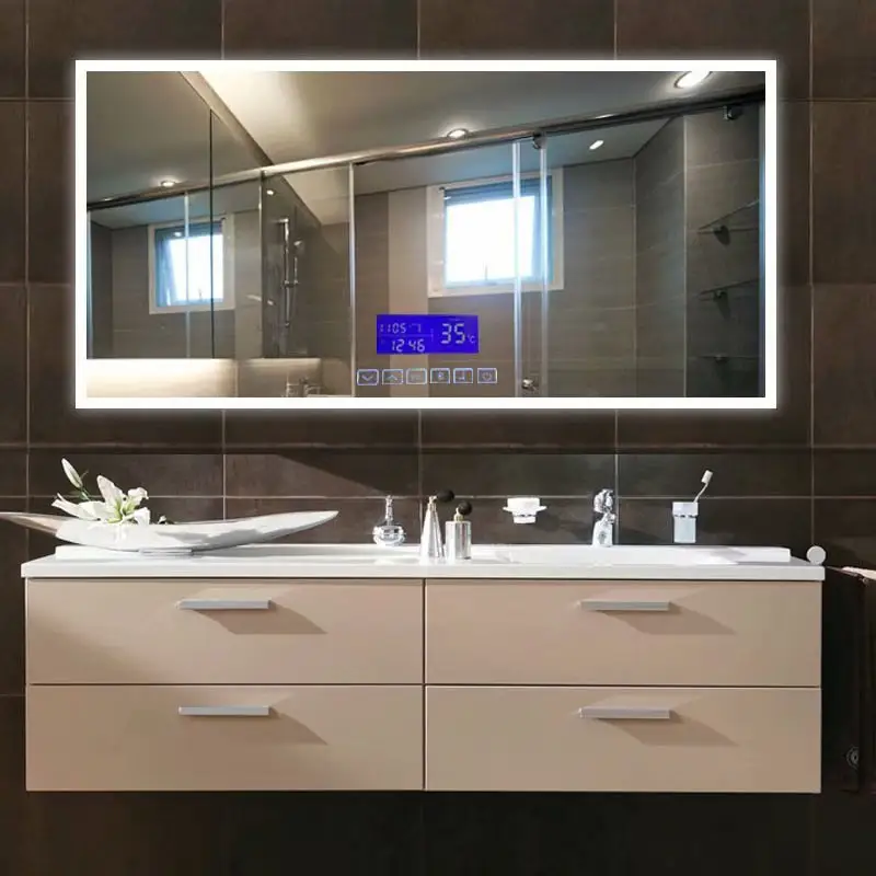 Bathroom Bluetooth Speaker Led Mirror Cabinet With Motion Sensor Mybath Modern Bathroom Decor Storage