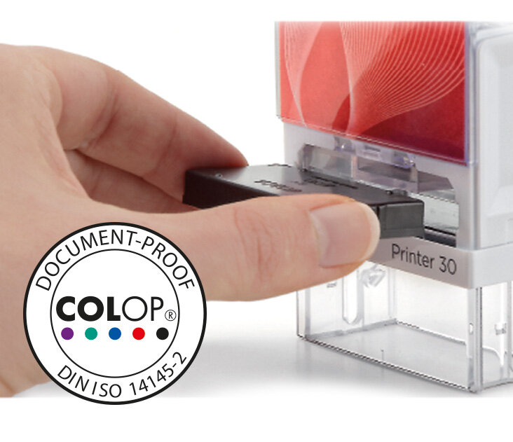 COLOP E/30 Non-Toxic, Water Based Premium Black Ink Spare Pad, Replacement Pad