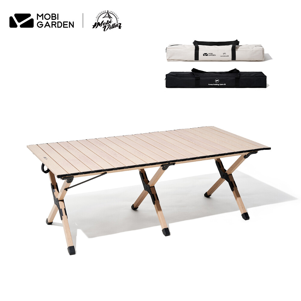 MOBI GARDEN Camping Folding Aluminum Table Egg Roll Table Portable Lightweight Outdoor Indoor Picnic ราคา 2,880 บาท*ส่งฟรี
