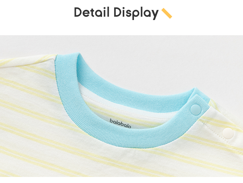 balabala Boy Short Sleeve T-Shirt Baby Top Girl Clothing 2025 New Summer Fashion Cute Infant Top