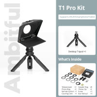 AMBITFUL Mini Teleprompter Portable Inscriber Mobile Teleprompter Artifact Video With Remote Control for Phone and DSLR Recording