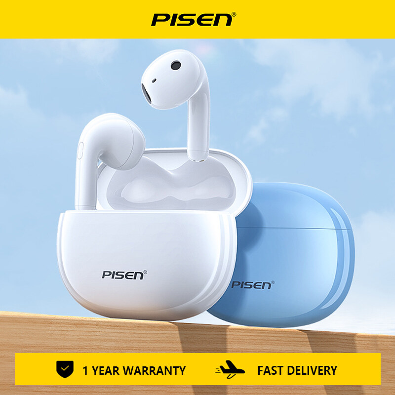 Pisen TWS Tai nghe không dây Bluetooth 5.3 Earpbuds Thông Minh Tiếng Ồn Hủy Bỏ Mini Trong Tai Tai nghe cho iPhone Realme Xiaomi Samsung Huawei