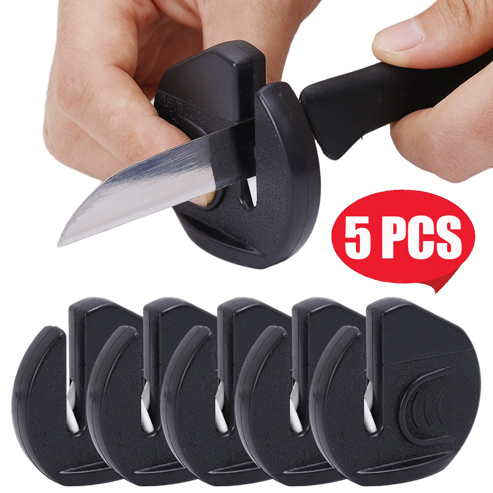 Dụng cụ mài dao đơn giản bền Túi gốm làm sắc nét cắt kéo làm sắc nét cacbua dao Whetstone móc mài dao phụ kiện