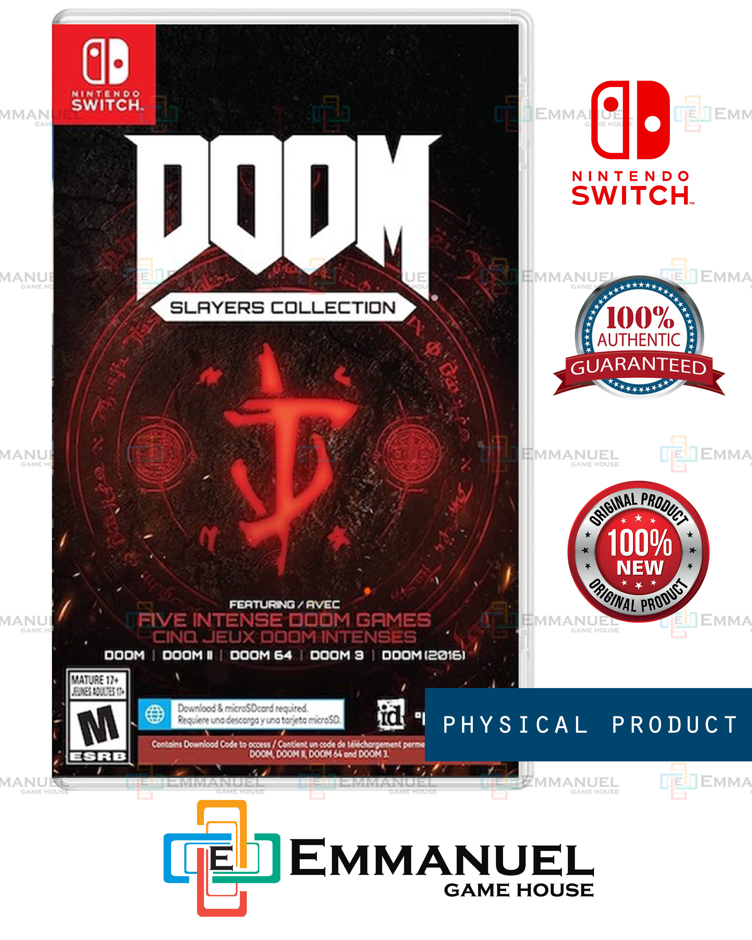 doom slayers collection switch cartridge