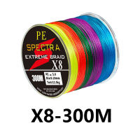 100M/300M PE Braided Fishing Line Spectra Multicolor Casting 4/8 Strands PE Line Super Strong Braided Line Multifilament Fish Line