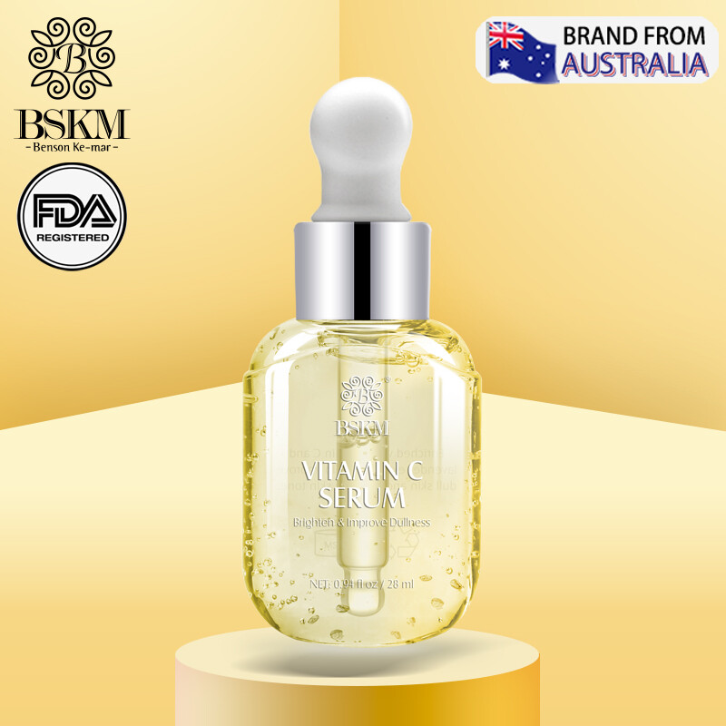 Gambar ?Fast Shipping?BSKM 28ml Natural Vitamin C Facial Serum Brightening Whitening Skin Lightening Dark Spots Smoothing Fine Lines Facial Serum for Anti aging,Wrinkle Skin Care