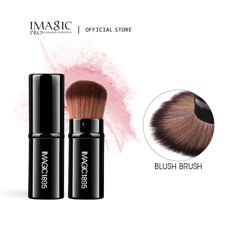 IMAGIC Professional Retractable Makeup Blush Brush Powder Cosmetic Adjustable Face Power Brush Brush Tools