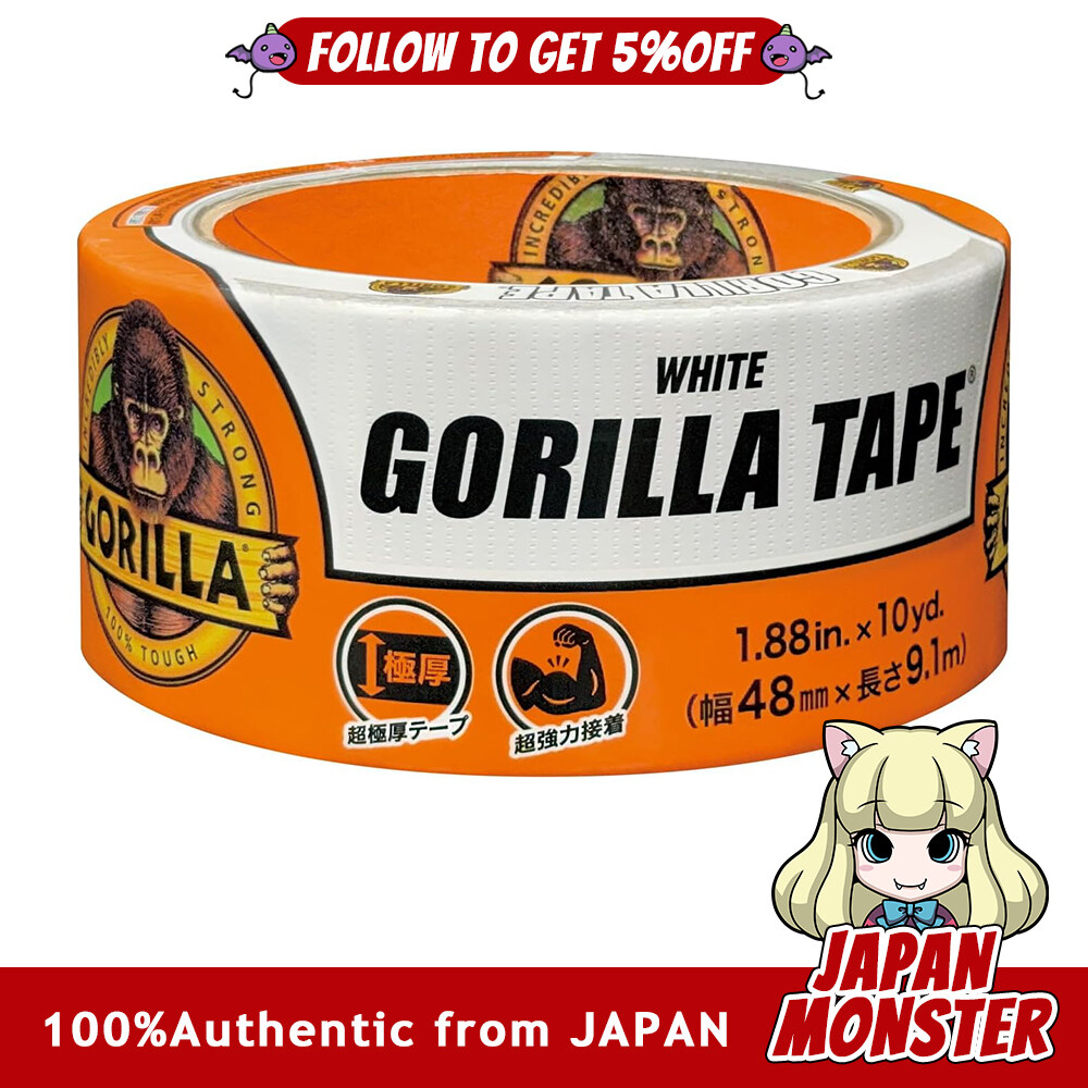 Kure Gorilla Tape White 48mm 9.1m Strong Repair Tape 1777 Japan