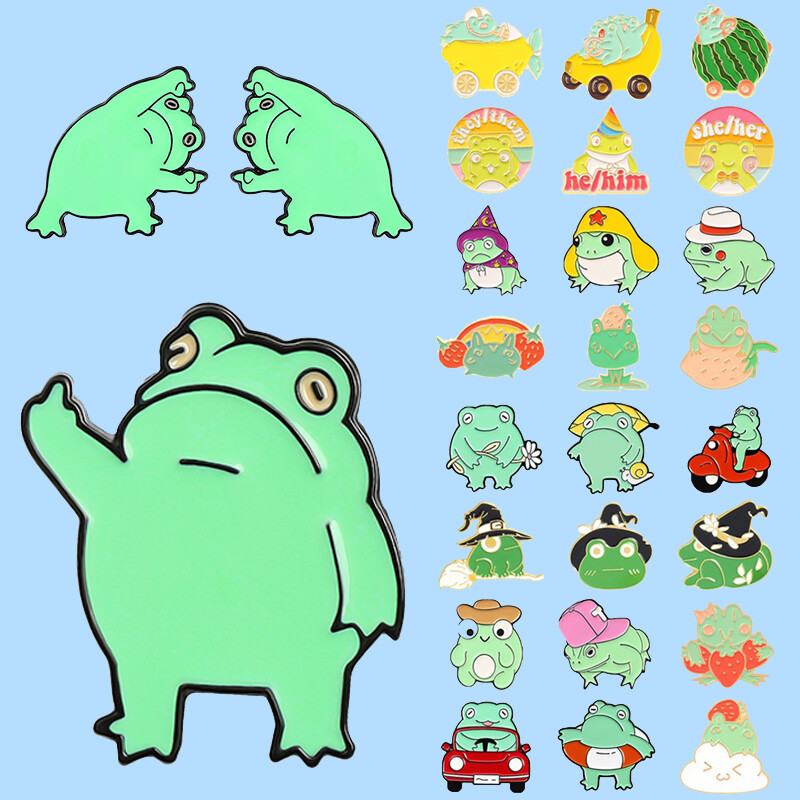 Ghim Cài Ve Áo Huy Hiệu Hoàng Tử Ếch Tráng Men