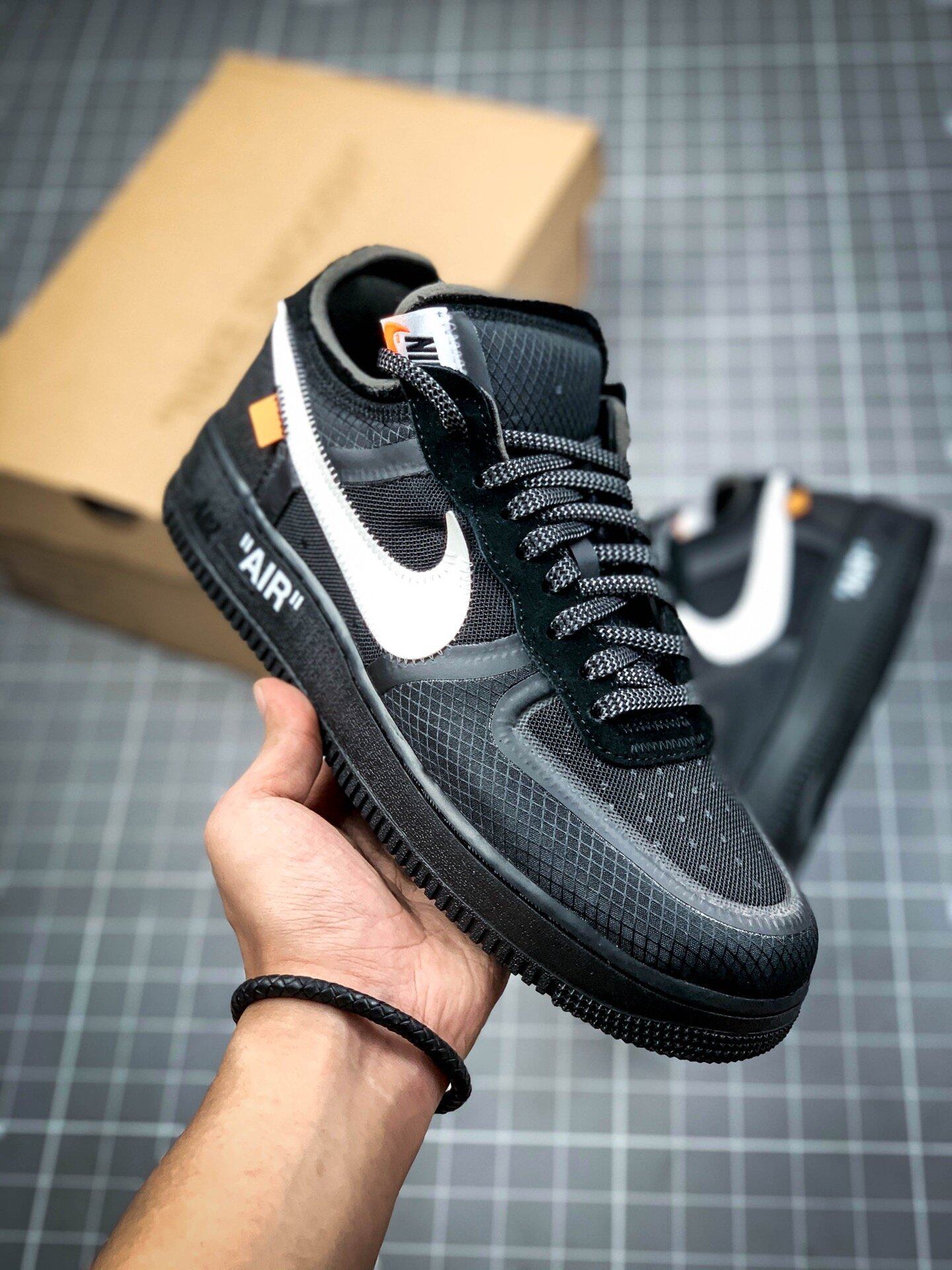 ow x air force 1 black