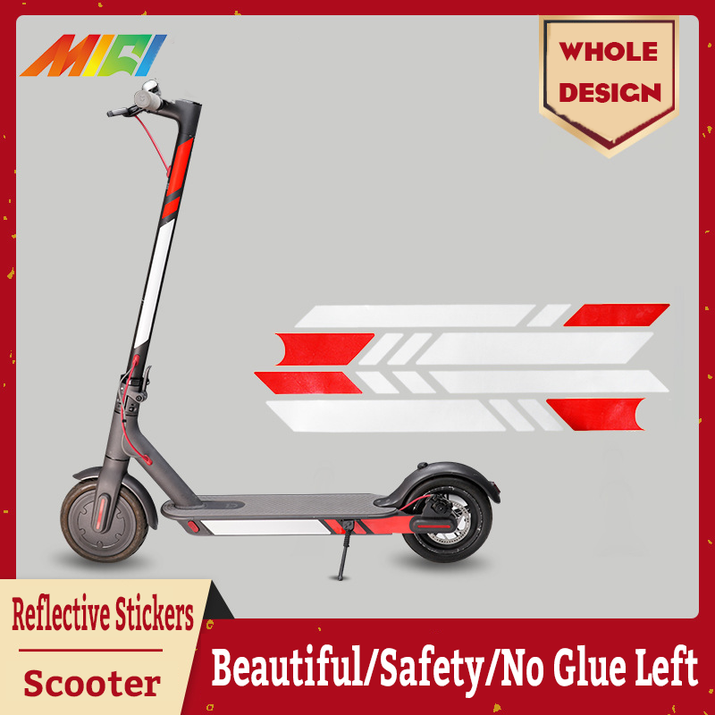 Electric Scooter Reflective Stickers Luminous Stickers Waterproof Stickers