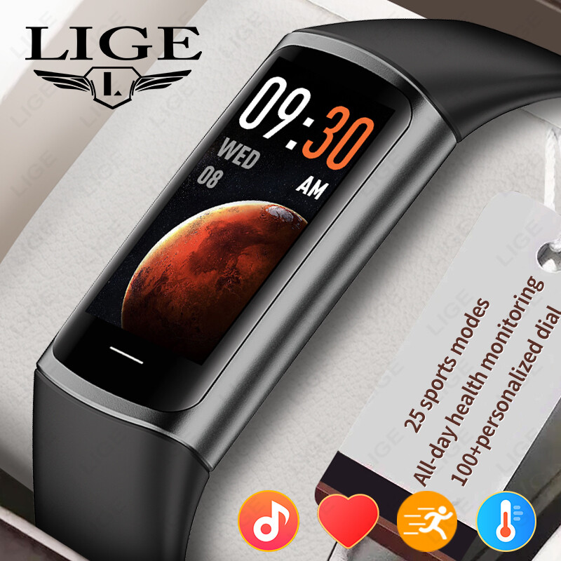  Lige Nhiệt Độ Cơ Thể Đồng hồ thông minh Nam Giới Và Phụ Nữ Nhịp Tim Và Huyết Áp thể dục sức khỏe Không Thấm Nước Thể Thao Chế Độ Vòng Đeo Tay Cho Unisex 