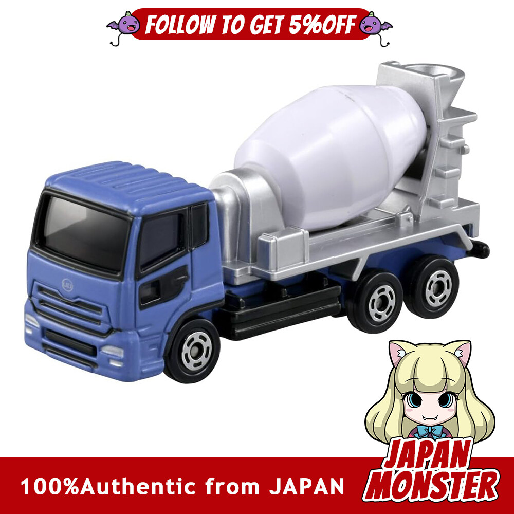 Takara Tomy Tomica No.053 UD Trucks Quon Mixer Truck Box Miniature Car Toy Japan