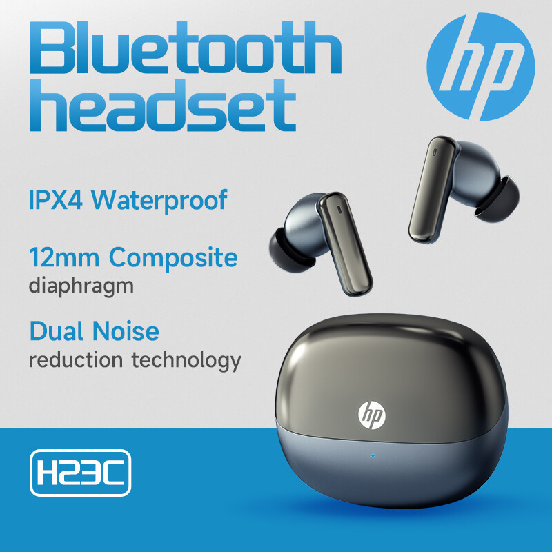 HP TWS Earbuds Bluetooth 5.4 | ANC + Dual Mic ENC | 12mm Drivers & IPX4 Waterproof | Galaxy Surround Sound for Gym/Commute H23C (1-Year Warranty & Free Shipping) ราคา 1,299 บาท*ส่งฟรี