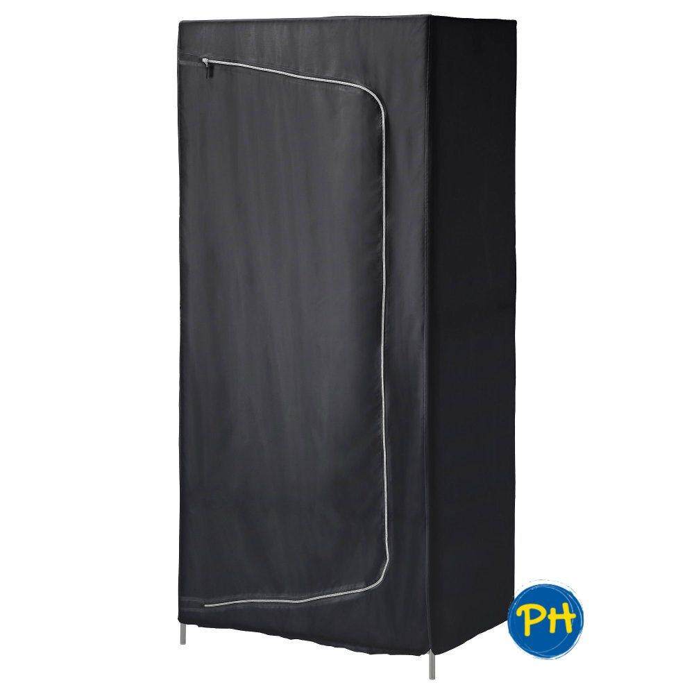 Ikea Breim 102 889 54 Portable Wardrobe Black Lazada