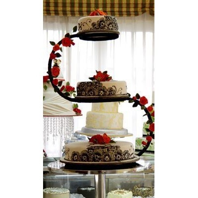 Gambar Wedding S Shape Import Steel Cake Stand 3 Tier ( Ship From Malaysia )