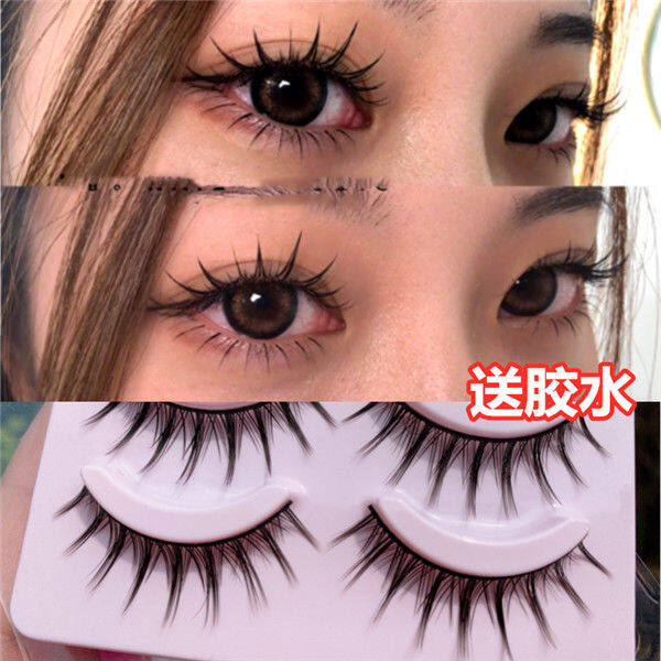 Gambar 5 pairs Japan and South Korea A type false eyelashes cos anime false eyelashes magnetic eyelashes extension set ???