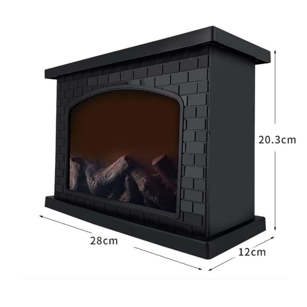 Miusee Đèn Hiệu Ứng Ngọn Lửa Giả Lò Sưởi Sáng Tạo Trang Trí Giáng Sinh Sân Thượng Phòng Ngủ