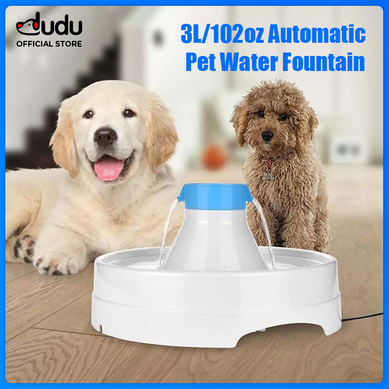 DUDU Pet 3L Automatic Cat Water Fountain Dog Water Dispenser for Cats Dogs Multiple Pets ราคา 1,777 บาท*ส่งฟรี