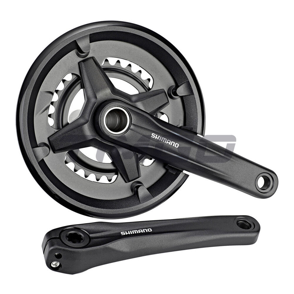 Shimano FC-MT210-2 MTB City Bike 2×9 Speed Crankset 46-30T 2-Piece Chainring HollowTech II BB-MT501 