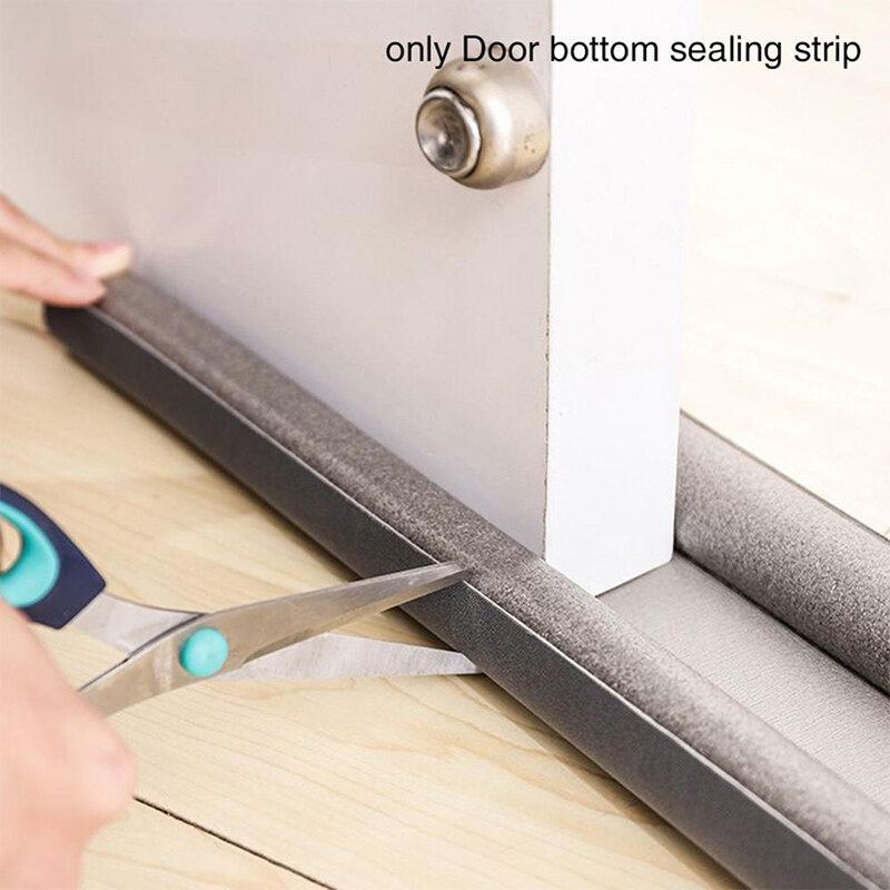 Miếng bọt xốp cách âm 97cm cho cửa phòng ngủ, nội thất nhà bếp, 1 miếng niêm phong đáy cửa linh hoạt, chống bụi, cửa sổ
