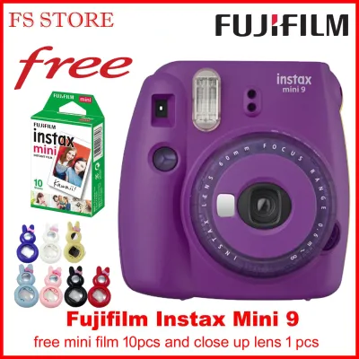 ORIGINAL Fujifilm Instax Mini 9 Instant Film Camera FREE FILM 10PCS & CLOSE UP LENS (7)