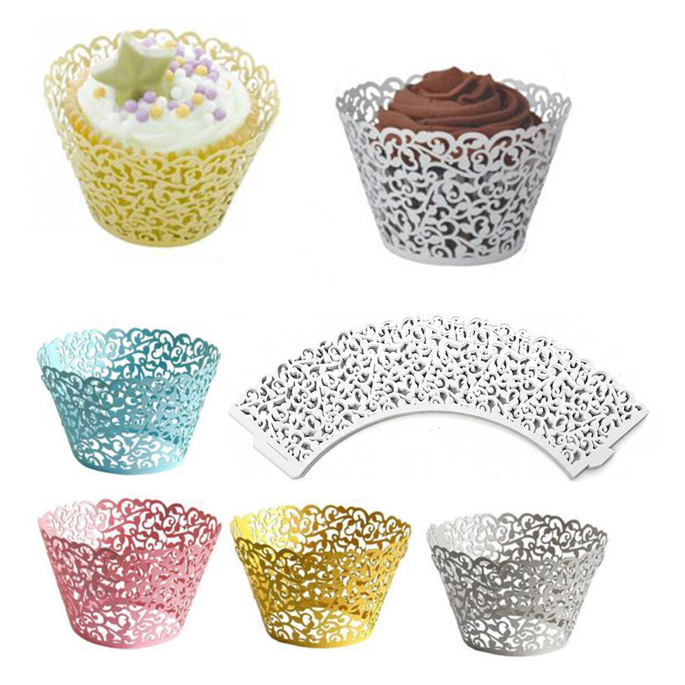Gambar Pastry Tool Cake Wrappers Cupcake Decor Muffin Cup Cake Supplies Baking Cup Cake Tray