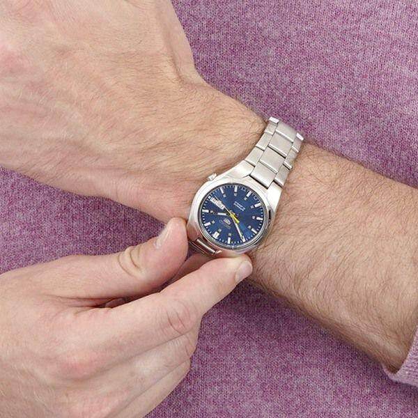 Seiko 5 SNK615K1 Automatic See-thru Back Blue Dial Gents Stainless Steel  Watch | Lazada