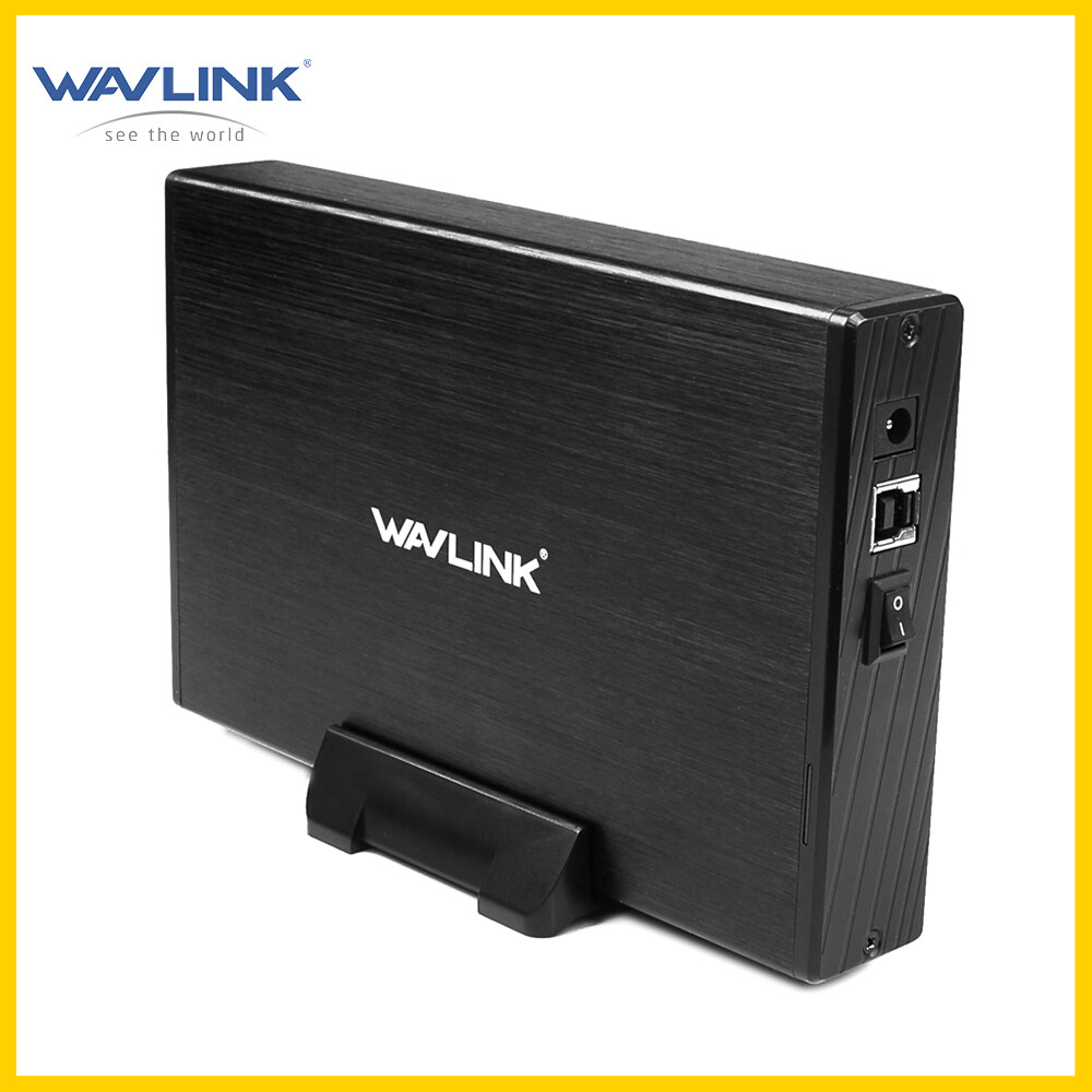 Wavlink USB 3.0 to SATA External Hard Drive Enclosure Plug and Play for 3.5" SATAⅠ/Ⅱ/Ⅲ HDD SSD with Power Switch, 12V/2A Power Adapter, Stand, Included USB 3.0 Cable - [Support 10TB] ราคา 621 บาท*ส่งฟรี