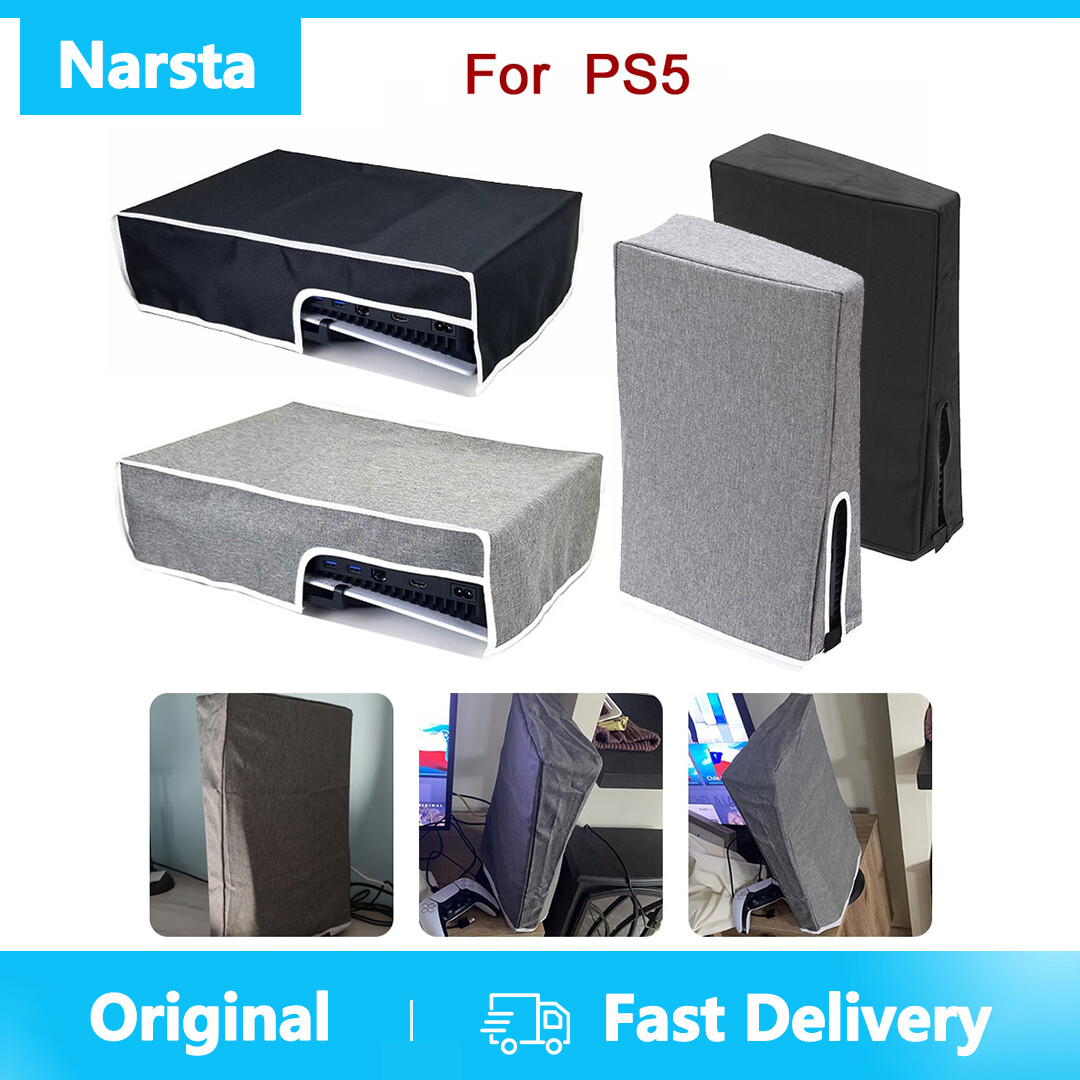 Narsta Bảng điều khiển trò chơi bụi che cho Playstation 5 vỏ ngang/dọc chống bụi trò chơi bìa cho ps5 máy chủ bảo vệ giao diện điều khiển trường hợp