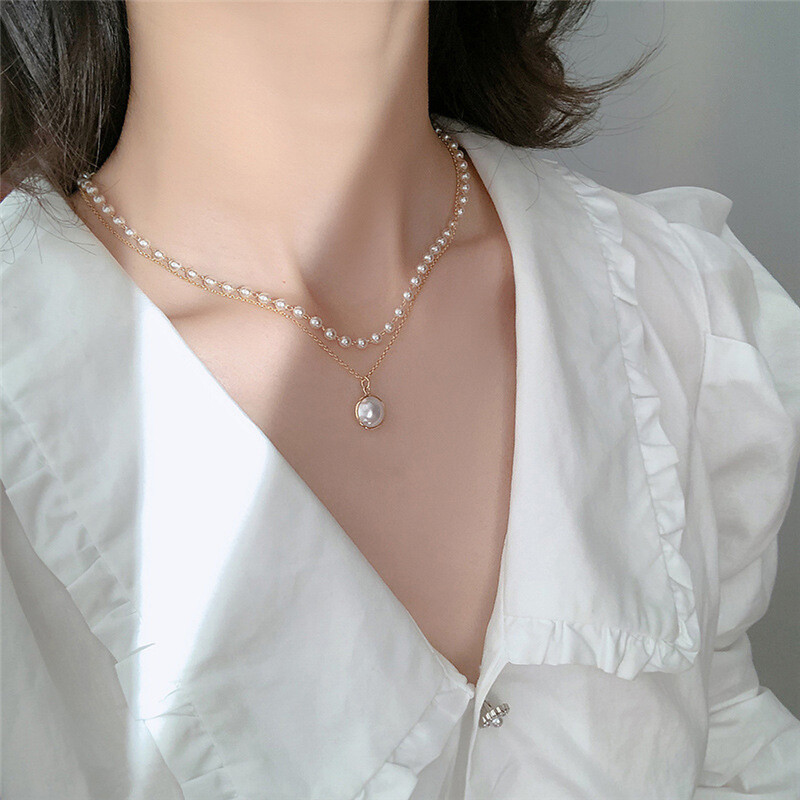 Double-layer Pearl Necklace 